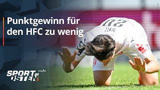 Punktgewinn für den HFC zu wenig  Sport im Osten  MDR [upl. by Davidson]