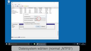 Festplatte formatieren Datenträgerverwaltung [upl. by Budde]