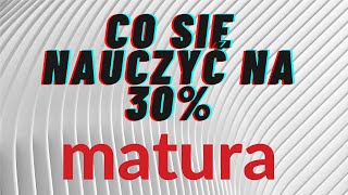 Co się nauczyć na 30 MATURA Matematyka podstawa [upl. by Towland]