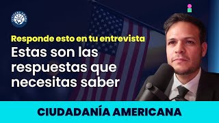 Estudio de la entrevista con posibles respuestas  Ciudadanía americana 2023 [upl. by Asabi]