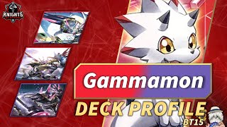 THE CERATOPSIAN TOOLBOX Gammamon BT15 Deck Profile  Digimon Card Game [upl. by Shawn384]