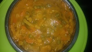 vegetable kurma recipe in kannada  restaurant style  easy and tasty [upl. by Losse]