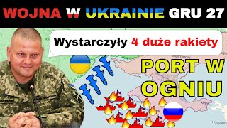 27 GRU FENOMENALNIE Ukraińcy ZNISZCZYLI 20 ROSYJSKIEJ FLOTY CZARNOMORSKIEJ  Wojna w Ukrainie [upl. by Woodhouse]