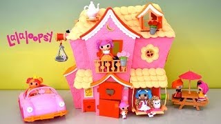 Lalaloopsy Dollhouse Sew Sweet Playhouse amp Cruiser full house tour with cute little Dolls [upl. by Anatlus280]