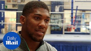 Boxing heavyweight champ Anthony Joshua talks to MailOnline  Daily Mail [upl. by Gretal235]