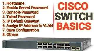 Cisco Switch Basic Configuration  Cisco Switch Configuration Step By Step  Cisco Switch 2960 [upl. by Idola]