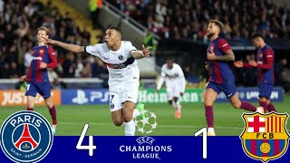 PSG 4×1 Barcelona  UCL Quarter Final 2024  Extended Highlights amp Goals 🎤⟨⟨حسن العيدروس⟩⟩ [upl. by Joed]