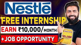 NESTLE Internship 2024  Free Internships for College Students  Nesternship By Nestle [upl. by Witte]