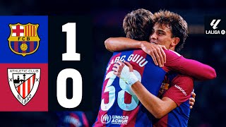 FC BARCELONA 1 vs 0 ATHLETIC CLUB  LALIGA 202324 MD10 [upl. by Ruffo]