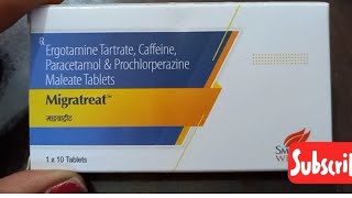 Ergotamine TartrateCaffeineParacetamol amp Prochlorperazine Maleate TabletsMigratreatheadaches दवा [upl. by Mika]