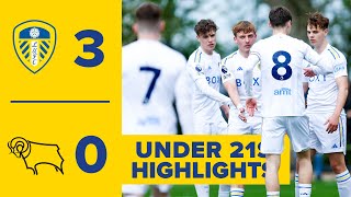 Highlights Leeds United U21 30 Derby County U21  Premier League 2 [upl. by Clint]