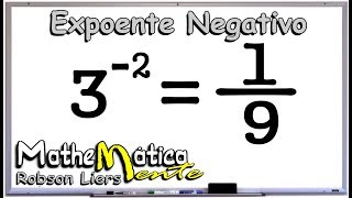 POTÊNCIAÇÃO COM EXPOENTE NEGATIVO  Porf Robson Liers [upl. by Nari998]