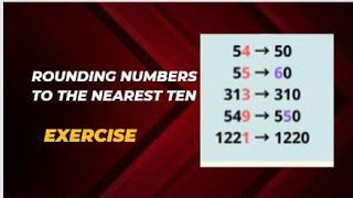 Rounding numbers to the nearest ten🙂math rounding numbers nearest ten youtube easynumbers [upl. by Saidel]