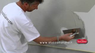 Travertino Toscano  How to apply Travertine plaster [upl. by Tani420]