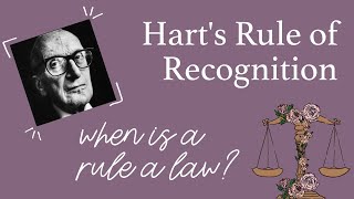 HLA HARTS RULE OF RECOGNITION EXPLAINED [upl. by Darmit]