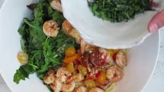 Angel hair pasta with shrimp and greens [upl. by Ping]