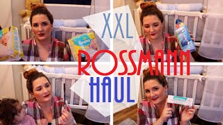 XXL  Rossmann Haul  Baby Wochenbett Geburt Haushalt [upl. by Annia]