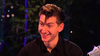 Arctic Monkeys  interview Glastonbury Festival UK 28th June 2013 [upl. by Ydnal768]