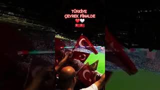 🤍❤️ TÜRKİYE ÇEYREK FİNALDE 🇹🇷🇹🇷 bizimçocuklar euro2024 öneçıkar [upl. by Redliw]