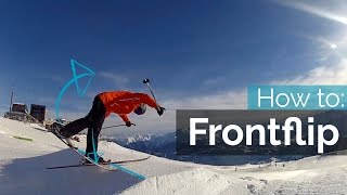 How to Frontflip on Skis [upl. by Nahamas]