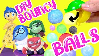 Inside Out 2 Movie DIY Memory Bouncy Balls with Dolls Crafts for Kids [upl. by Lilhak500]