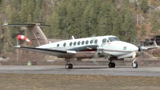 Beechcraft Super King Air 350 Engine Startup and Takeoff [upl. by Harikahs]