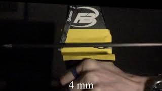 Slow motion recurve bow arrow flight at 1000 FPS  nocking point height effect [upl. by Jehovah]