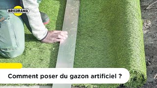 Tutoriel comment poser du gazon synthétique sur un jardin par Greenside [upl. by Ralat]