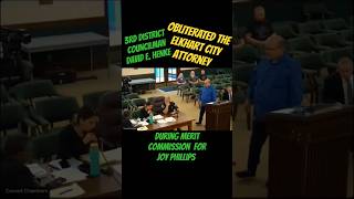 Elkhart Indiana Councilman David E Henke 3rd District  OBLITERATES Elkhart City Attorney [upl. by Maise]