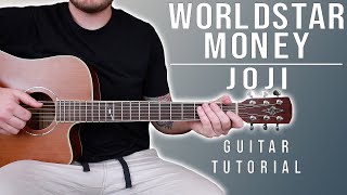 How to Play quotWORLDTAR MONEYquot by Joji on Guitar for Beginners EASY CHORDS [upl. by Ham]