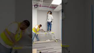 INSTALLING KOROSEAL WALL COVERING LIKE A PRO OVER NEW PRIMED DRYWALL [upl. by Ettenwahs]