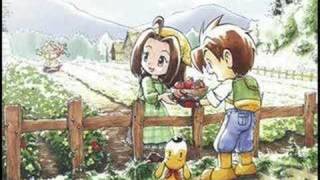 Harvest Moon Back to Nature  Town Theme [upl. by Airekat]