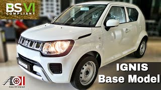 New Maruti Suzuki Ignis BS6 Sigma Base Model  On Road Price List  Mileage  Features  Specs [upl. by Ennahoj]