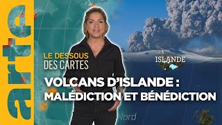 Volcans dIslande  malédiction et bénédiction  Le dessous des cartes  Lessentiel  ARTE [upl. by Seigel]