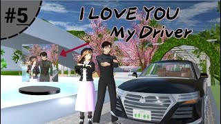 I LOVE YOU My Driver  End  Drama sakura school simulator [upl. by Elvina]