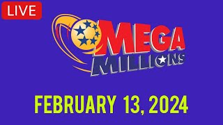 Mega millions drawing live results Tuesday 13 Feb 2024  mega millions live drawing tonight [upl. by Lynnell]