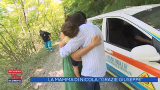 Labbraccio commosso della mamma di Nicola a Giuseppe Di Tommaso  La Vita in diretta 247062021 [upl. by Terriss]