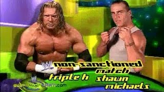 Triple H vs Shawn Michaels  SummerSlam 2002  Beginning of quotBest Friends Bitter Enemiesquot  HD [upl. by Airekat]