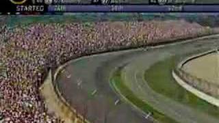 2002 Brickyard 400 Elliott passes Wallace in the final laps [upl. by Sidnak]