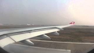 Trouble during Take Off  Swiss Airbus A340300 [upl. by Nigen]