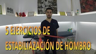 5 EJERCICIOS de ESTABILIZACIÓN de HOMBROS  Fisiolution [upl. by Gauntlett142]