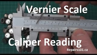 Vernier Scale Caliper Reading  Metric Imperial Decimal amp Imperial Fractions [upl. by Sibel]