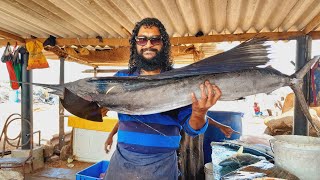 Cutting IndoPacific Sailfish  30000 Rs Huge Fishlanka negombo fish [upl. by Isyed287]