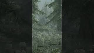 SKYRIM ATMOSPHERES 8 FALKREATH CEMETERY RAINY youtubeshorts skyrim skyrimambience [upl. by Lorenz]