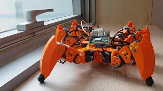 Hexapod robot smooth motion [upl. by Htebasyle828]