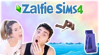 Swimming Date Fail  Zalfie Sims Edition 25 [upl. by Emmit510]