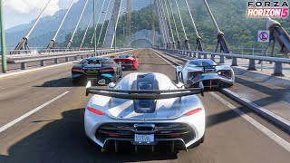 Forza Horizon 5  Koenigsegg Jesko  Goliath Race Gameplay [upl. by Adelaja]