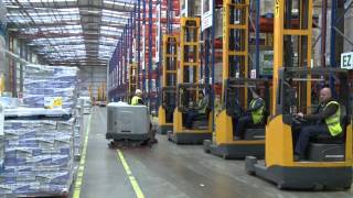 Christmas timelapse Tesco Daventry grocery distribution centre [upl. by Hartman]