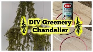 DIY Greenery Chandelier [upl. by Krucik]