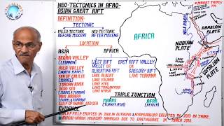 अफ़्रीकी  एशियाई भ्रंश में नव विवर्तनिकी NEO TECTONICS IN AFRO ASIAN GREAT RIFT  Lesson 13 [upl. by Eatnuhs]